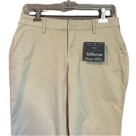 NWT! Eddie Bauer beige boyfriend slim fit pants - Picture 2 of 13